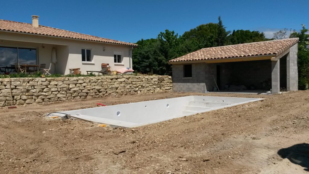 Enrochement maison individuelle pour muret à Montélimar Enrochement maison individuelle pour muret à Montélimar