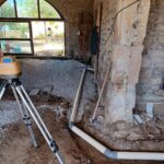 Nouveau réseau d'évacuation des eaux usées. Chantier à Rochefort en Valdaine