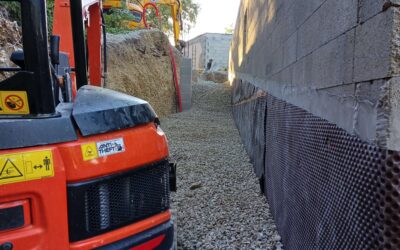 Chantier d’isolation, de drainage et pose de canadien à Condillac