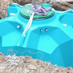 Cuve de récupération d'eau de pluie - polyéthylène - 5 m3