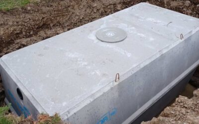 Pose d’une cuve à eau 20 000l à La Bégude de Mazenc